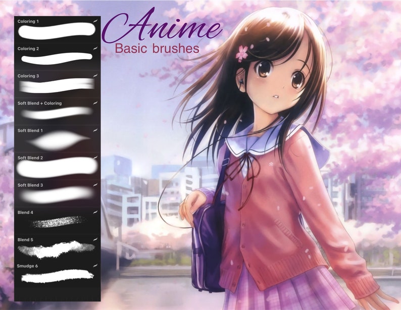 80S Anime Brushes Procreate - Ultimate Manga Brush set for Procreate