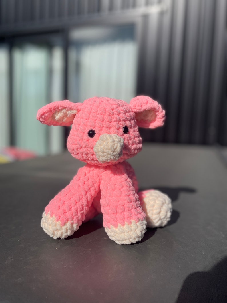 Plush Crochet Pig image 6