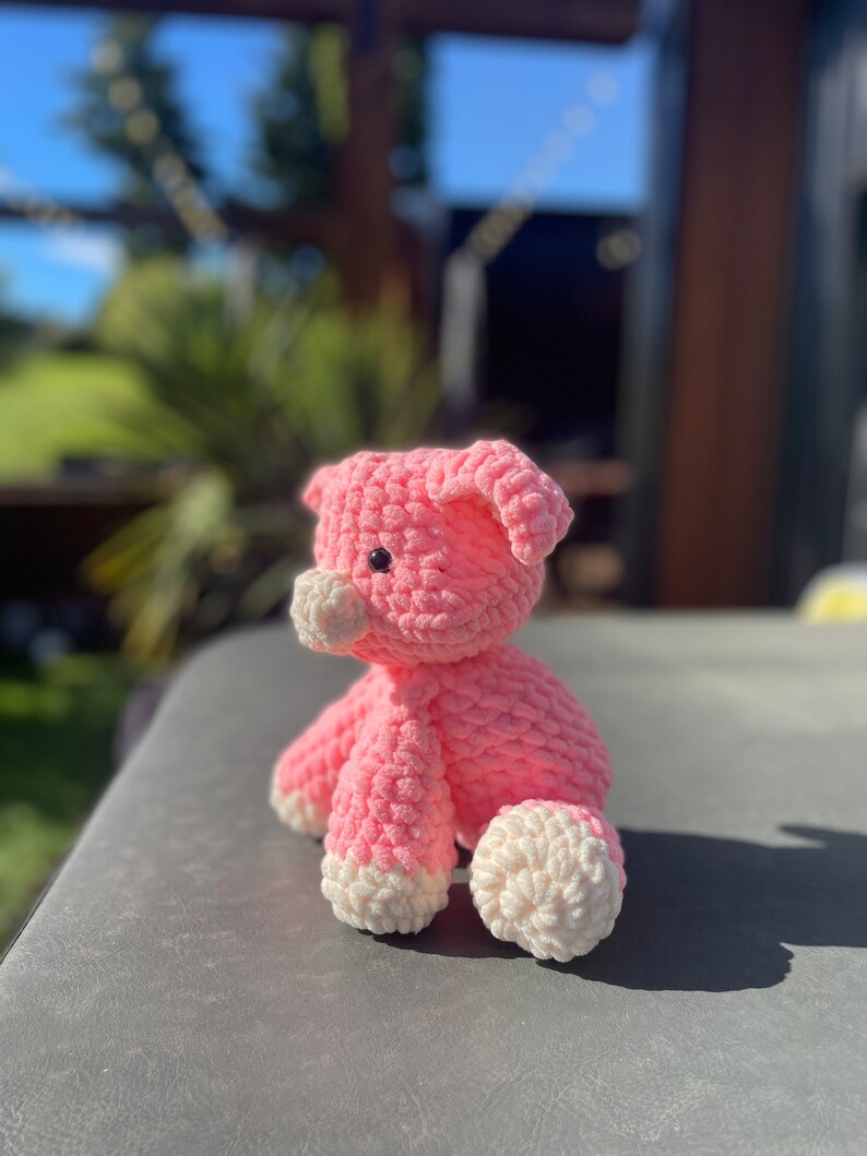 Plush Crochet Pig image 7