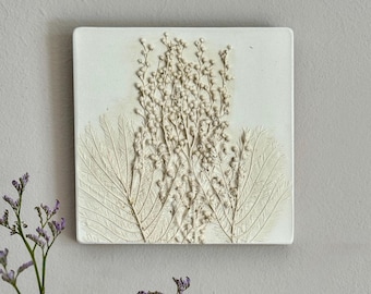 Acacia, relieve en yeso, azulejo