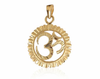 Buy 22k Gold Om Pendant Online In India 