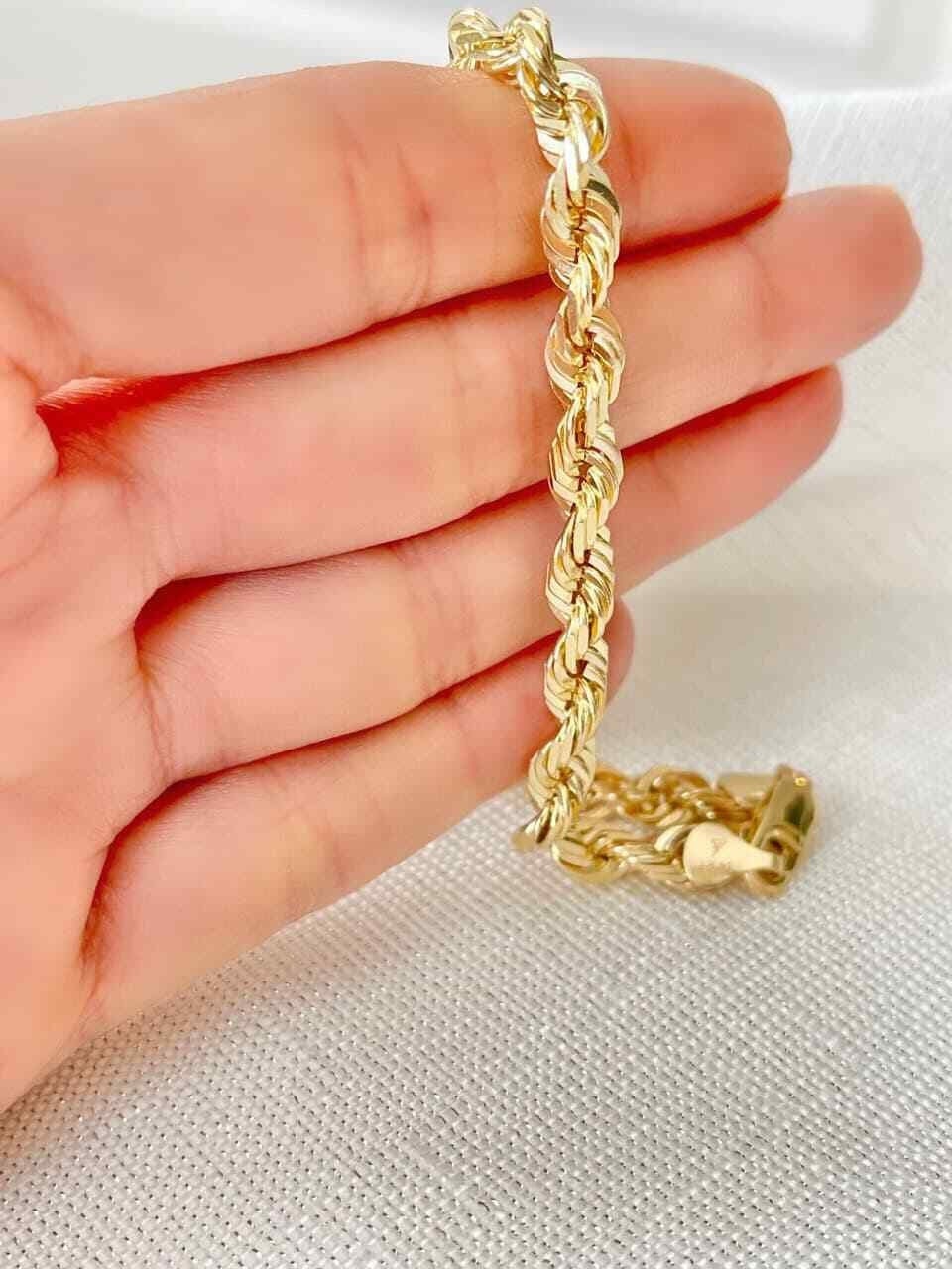 Solid 18K Yellow Gold 33 Gram Twisted Rope Chain 3.2mm 30in Mens Ladies Necklace