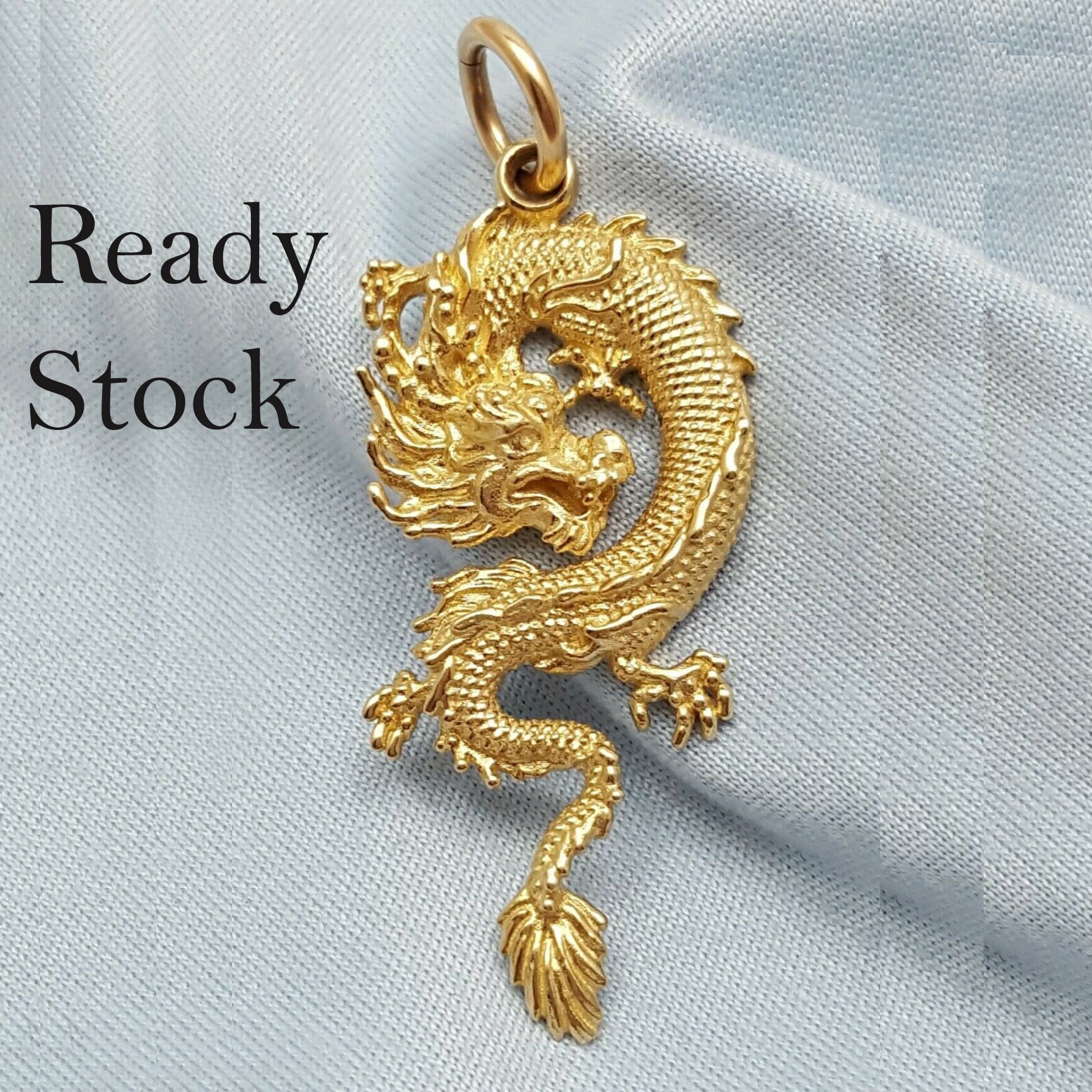  50pcs 37x32mm Chinese Dragon Charms for Jewelry Making