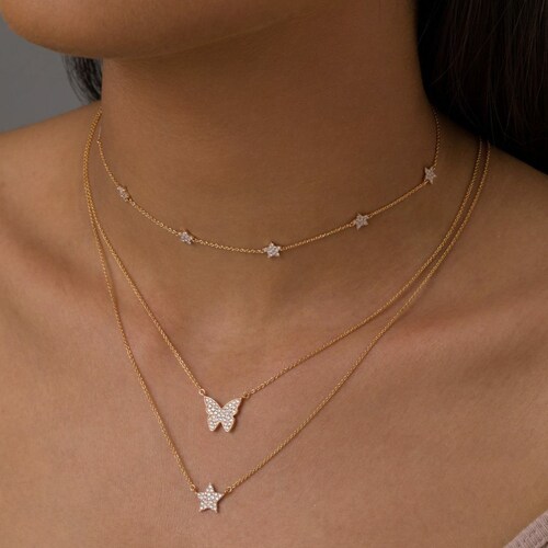 Half Carat Solitaire Diamond Necklace 