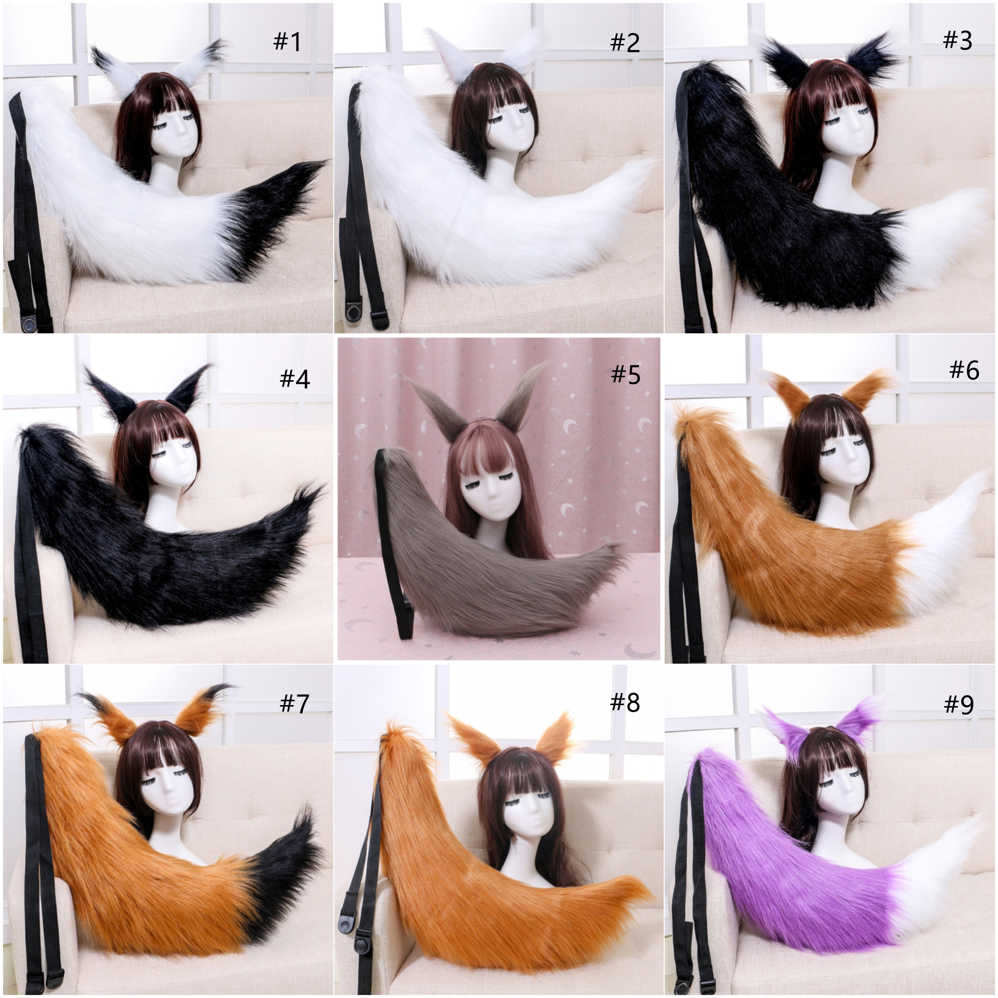 Weißer Fuchsschwanz Cosplay - 60cm Plüsch Schwanz Für Kostüme