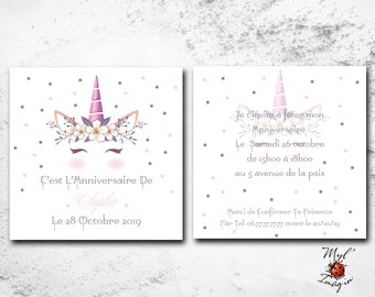 Unicorn 6 Invitation Cards Snack With Kids Birthday Snack Etsy Unicorn 6 Invitation Cards Snack With Kids Birthday Snack Etsy