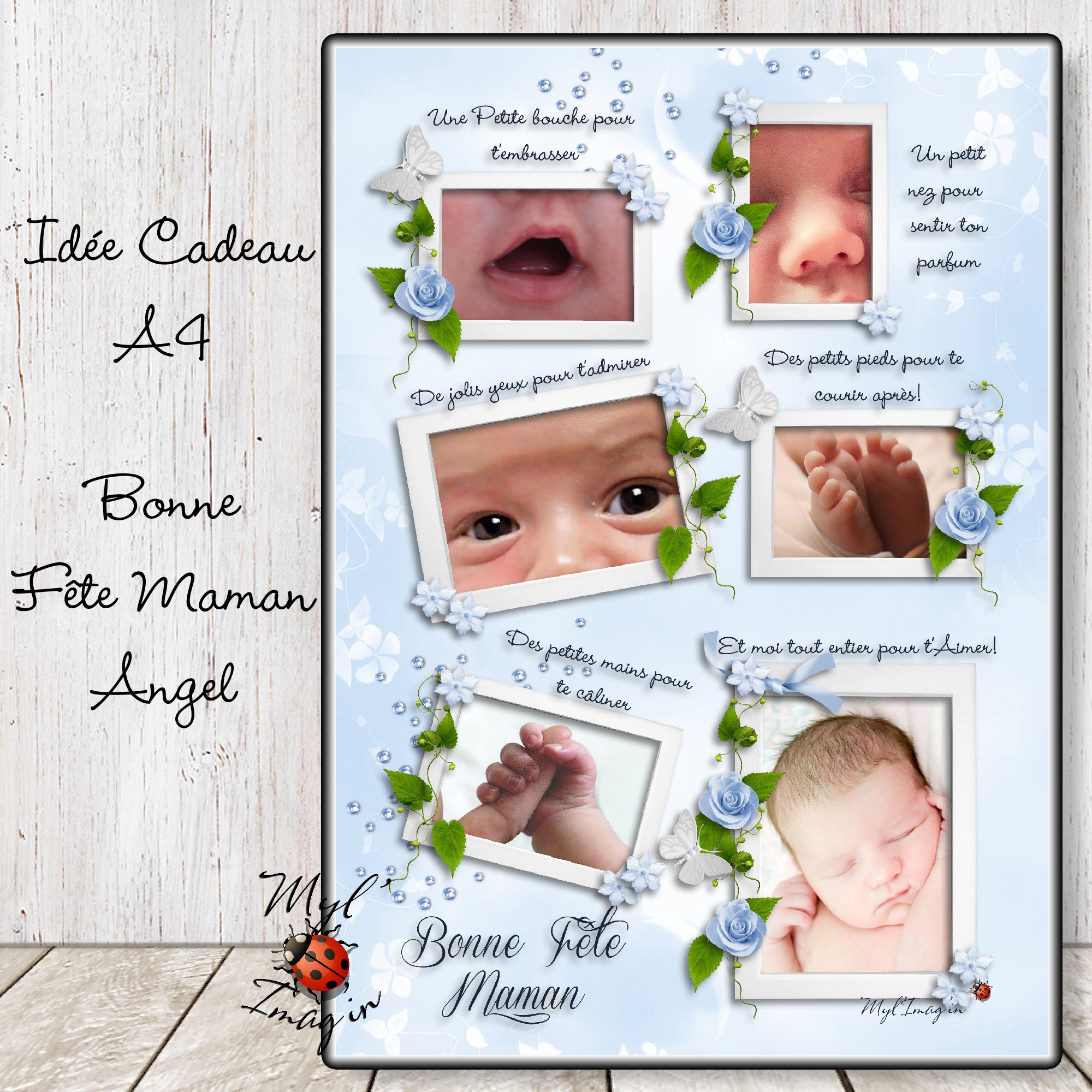 Idée Cadeau Bonne Fête Maman - Angel Des Mères Cadeau Personnalisé