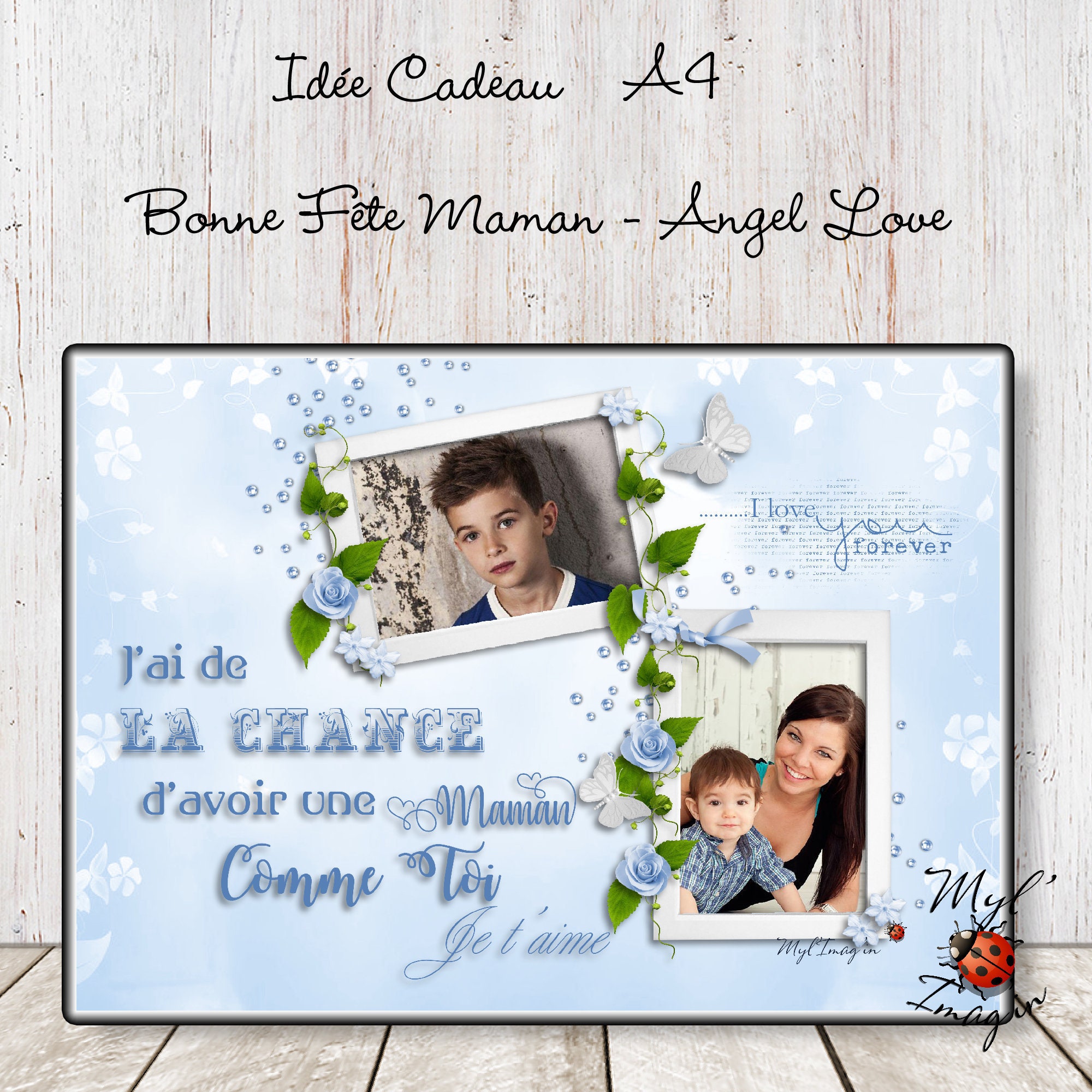 Idée Cadeau Bonne Fête Maman - Angel Love Des Mères Cadeau Personnalisé