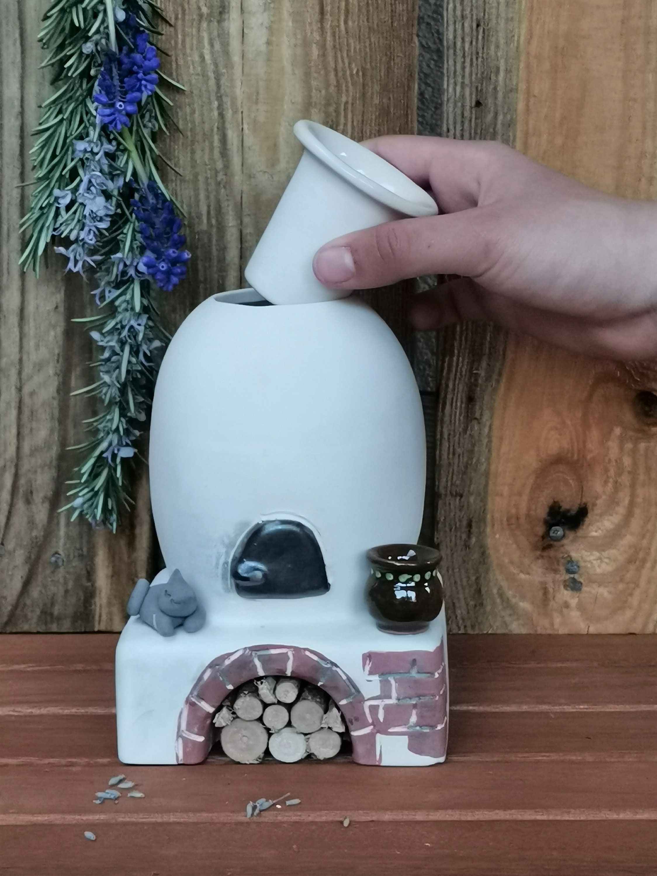 ジブリ　陶器製お香立て ドーム型 ジブリ 陶器製お香立て ドーム型 Ghibli incense - Etsy 日本