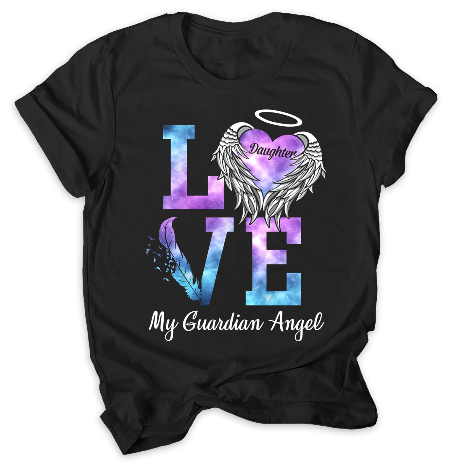 my daughter is my guardian angel shirt