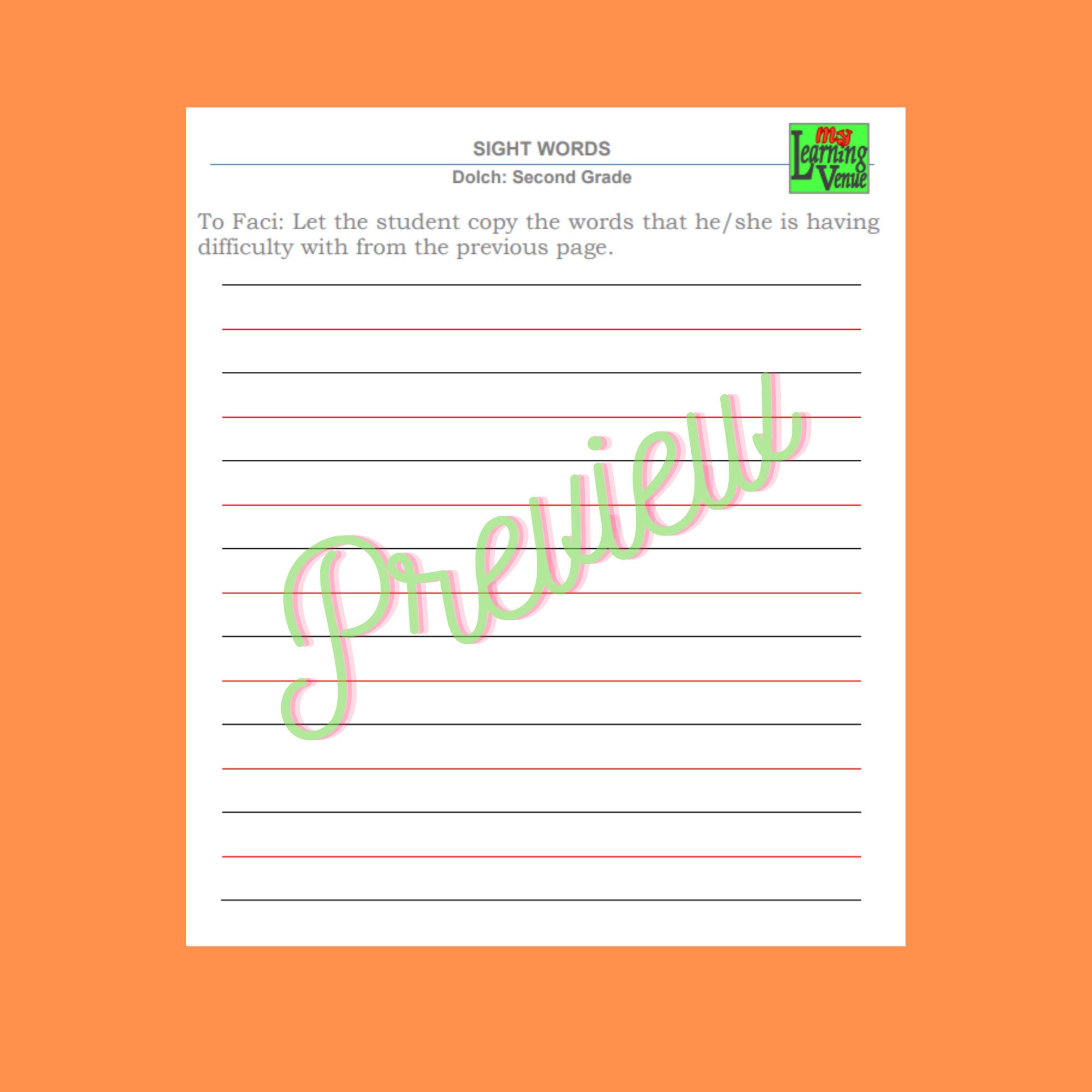 46 sight words activity worksheets for second grade free