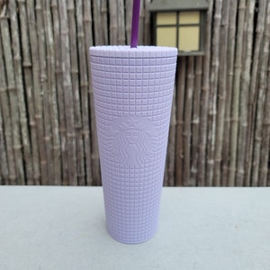 Starbucks ~ Grid Tumbler ~ Matte Lilac ~ 24 Oz Cold Cup ~ Limited Edition