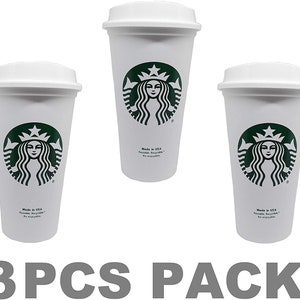 Starbucks Reusable Travel Cup to Go Coffee Cup (Grande 16 Oz) 6 Pack -  (LIDS SOLD SEPARATELY)