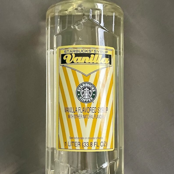 Starbucks Vanilla Syrup 1 Liter 33.8oz BB June 2024 Fresh Bottle Coffee Additive