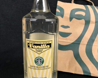 Brandneuer Starbucks Zuckerfreier Vanille Sirup 1 Liter 33,8 fl oz BB 5/24