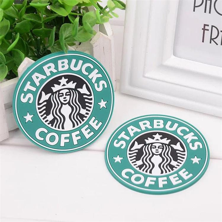 Starbucks Silicone Coasters. Available in Red Green and Etsy