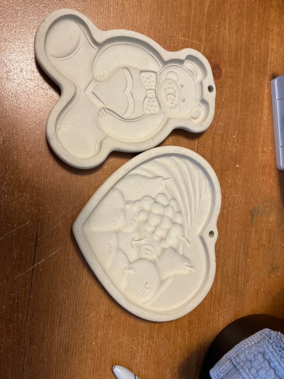 Pampered Chef Stoneware Cookie Molds Etsy