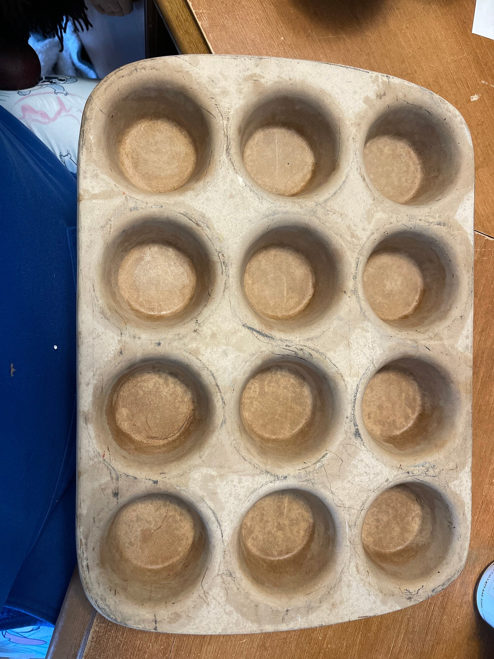 Pampered Chef Stoneware Muffin Pan Etsy