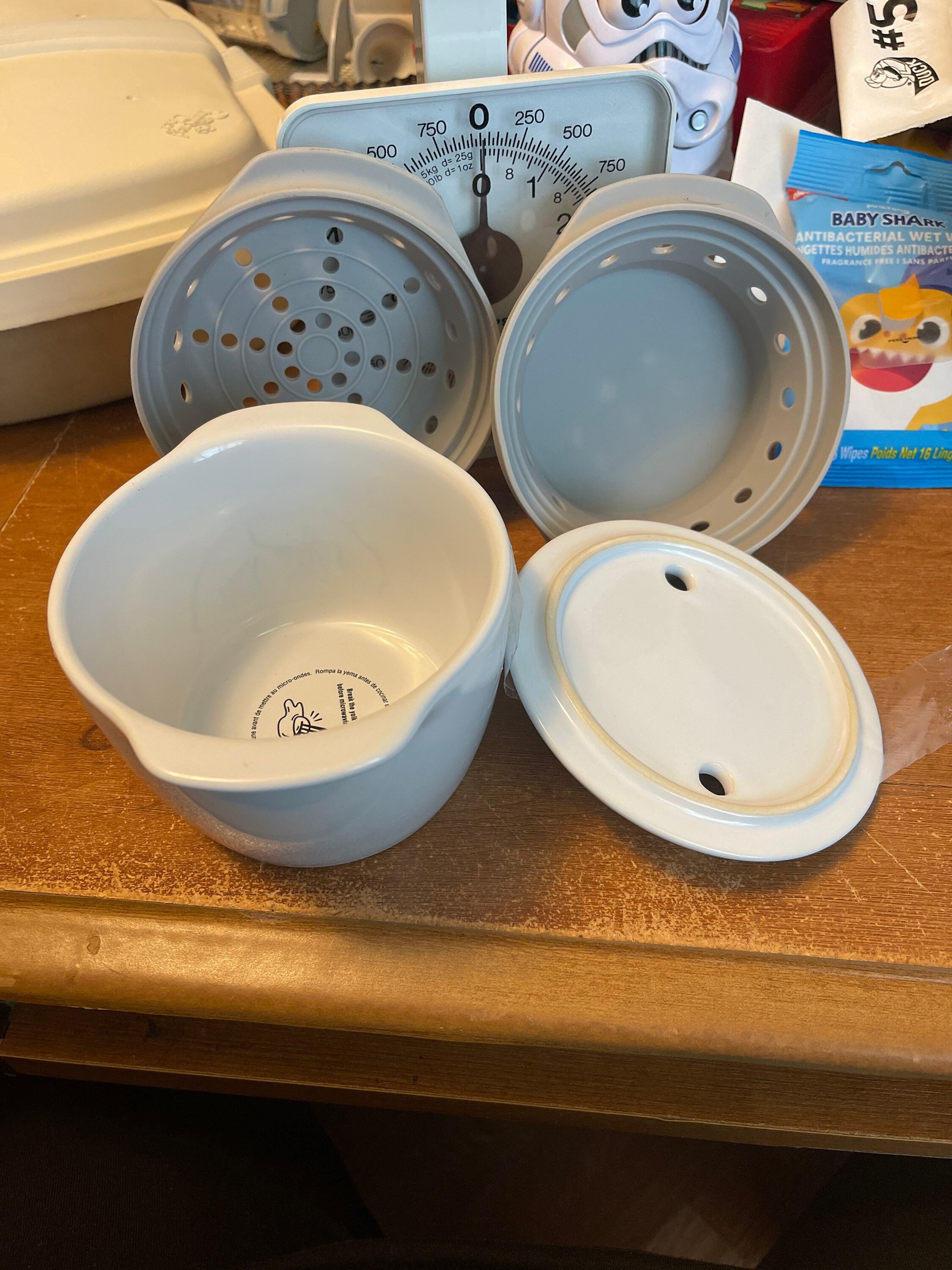 Pampered Chef Ceramic Microwave Breakfast Sandwich Maker Etsy