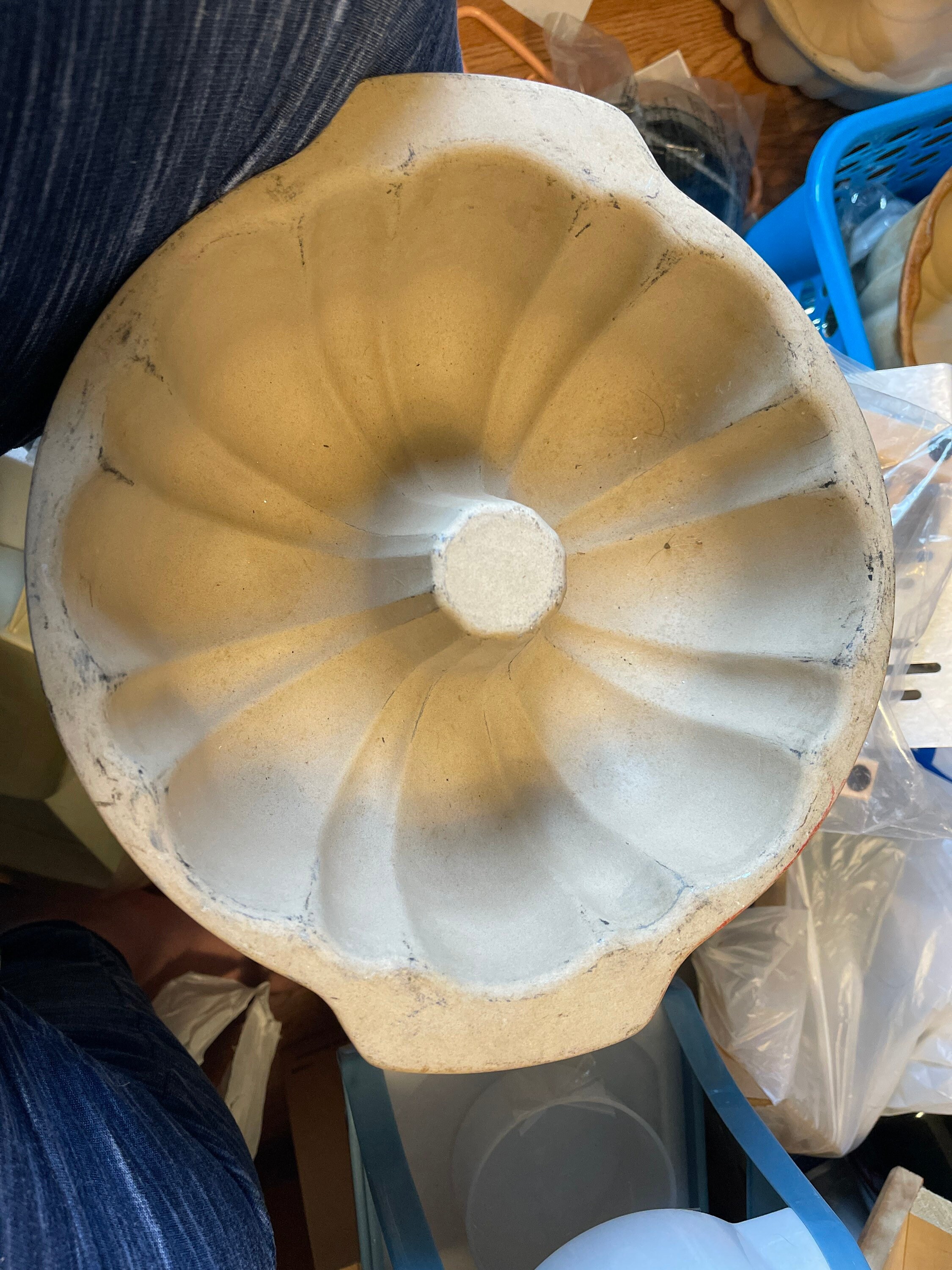 Vintage Pampered Chef Stoneware Bundt Pan Etsy