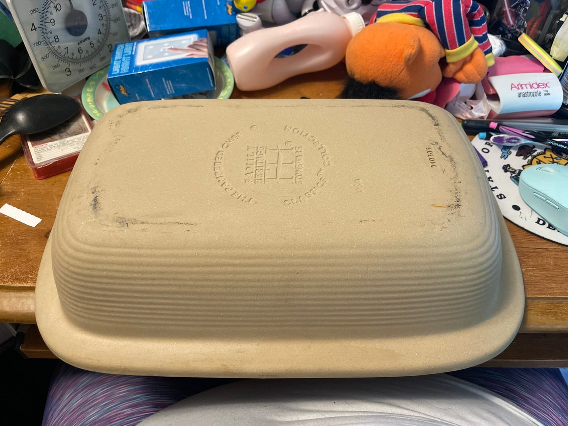 Pampered Chef Stoneware Rectangle Casserole Baker Etsy