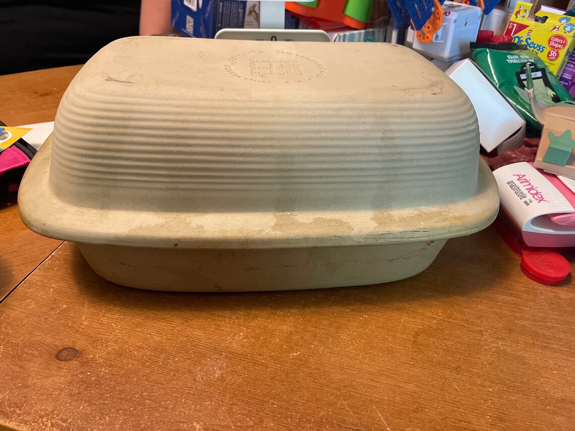 Vintage Pampered Chef Roaster with lid Etsy