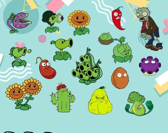 Download Plants And Zombies Etsy
