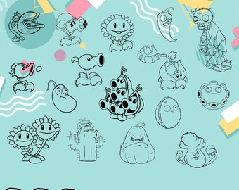 Download Plants Vs Zombies Svg Etsy