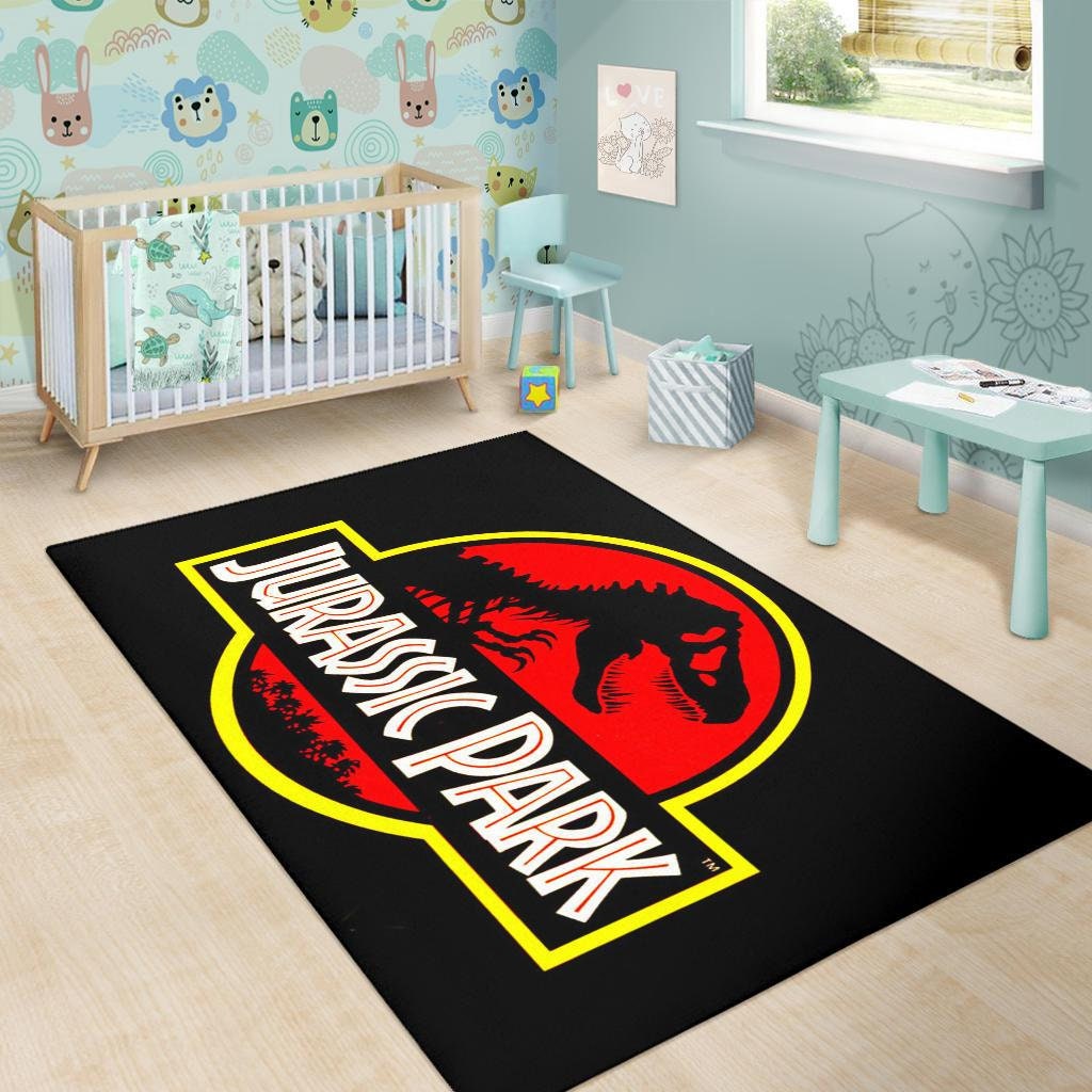 Jurassic Park Area Rug Jurassic World Carpet Rug Dinosaur Etsy