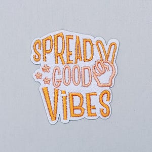 Iron-On Patch | Spread Good Vibes