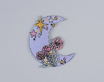 Iron-On Patch | Moon Flower