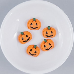 Halloween Pumpkin Cabochons | 5 ct.