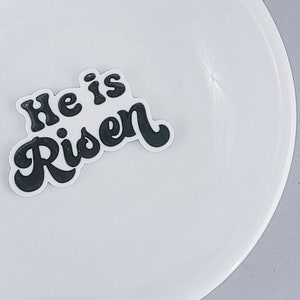 Planar Resin Flatback | He Is Risen | 5 ct.