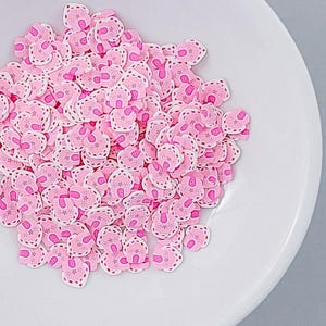 Clay Sprinkles | Pink Gingerbread Houses