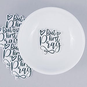 Planar Resin Flatback | But First Pray | 5 ct.