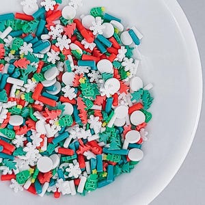 Clay Sprinkles | Red + Green Holiday Mix