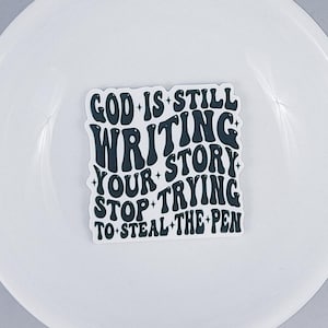 Planar Resin Flatback | God is Still Writing | 5 ct.