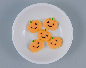 Kürbis Cookie Cabochons | 5 ct.