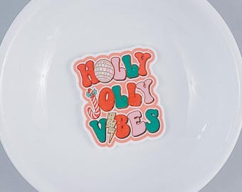 Planar Resin Flatback | Holly Jolly Vibes | 5 ct.