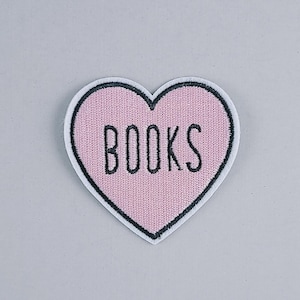 Iron-On Patch | Books Heart