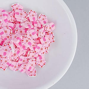 Clay Sprinkles | Large Pink Gingerbread Houses