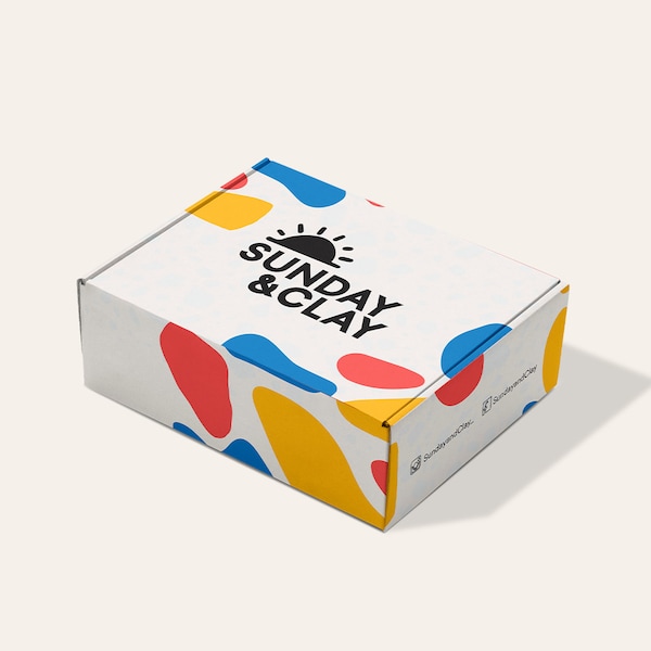 Mini DIY Air Dry Clay Pottery Kits - 250g | Terracotta or White Pottery Kits | Crafted in Australia