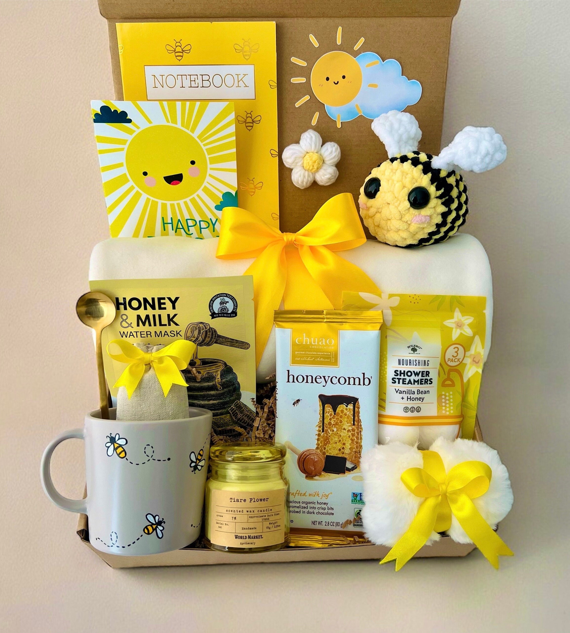 Sending Sunshine Gift Basket, Sending Hugs Care Package