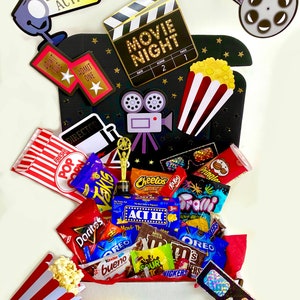 Movie Night Gift Box, At Home Movie Night, Birthday Gift Box,Movie Night Care Package, Movie night Date, Family Night, Date Night