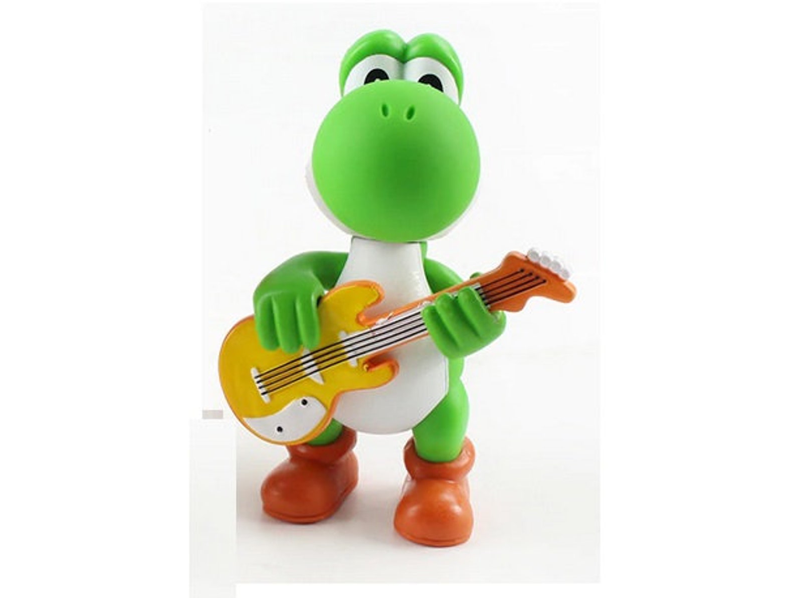 Super Mario Bros Figure Yoshi with Guitar Etsy