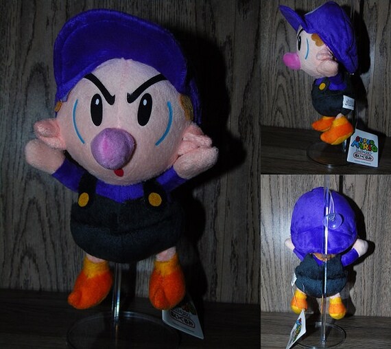 Plush Super Mario Bros Waluigi Bebe Etsy