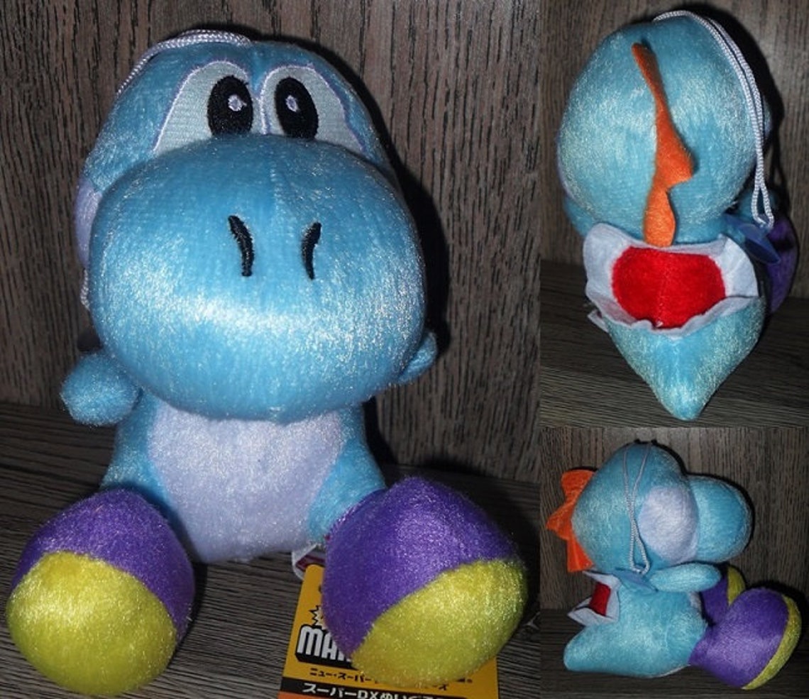 light blue yoshi plush
