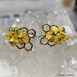 Bee and Honeycomb Cufflinks