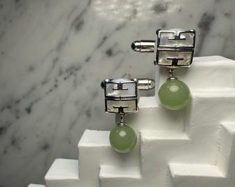 Celadon Drop Cufflinks