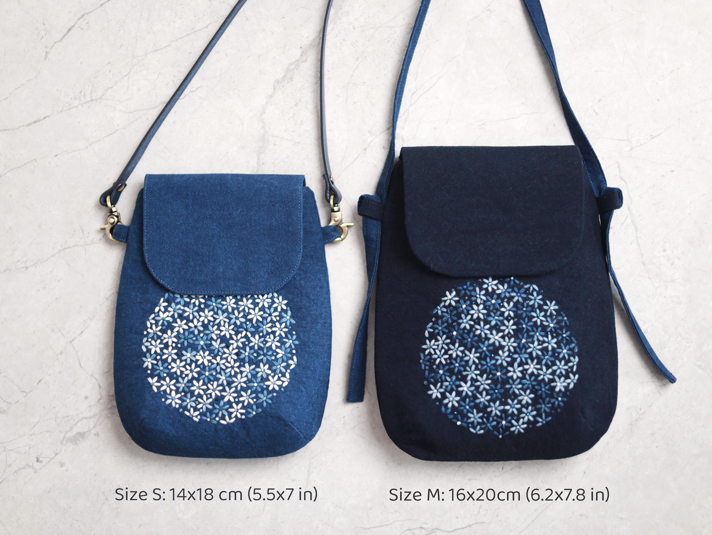 PDF Sewing Pattern & Photo Tutorial for Crossbody Phone Bag With Flap ...